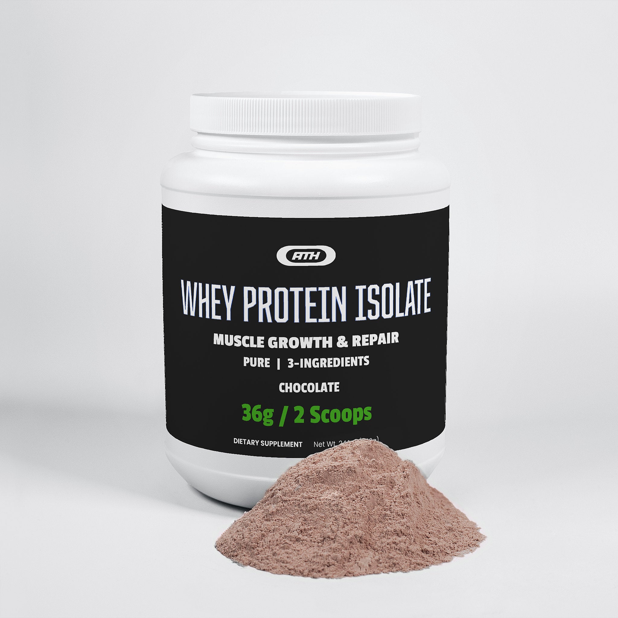 Whey Protein Isolate - Chocolate - 2 lb.