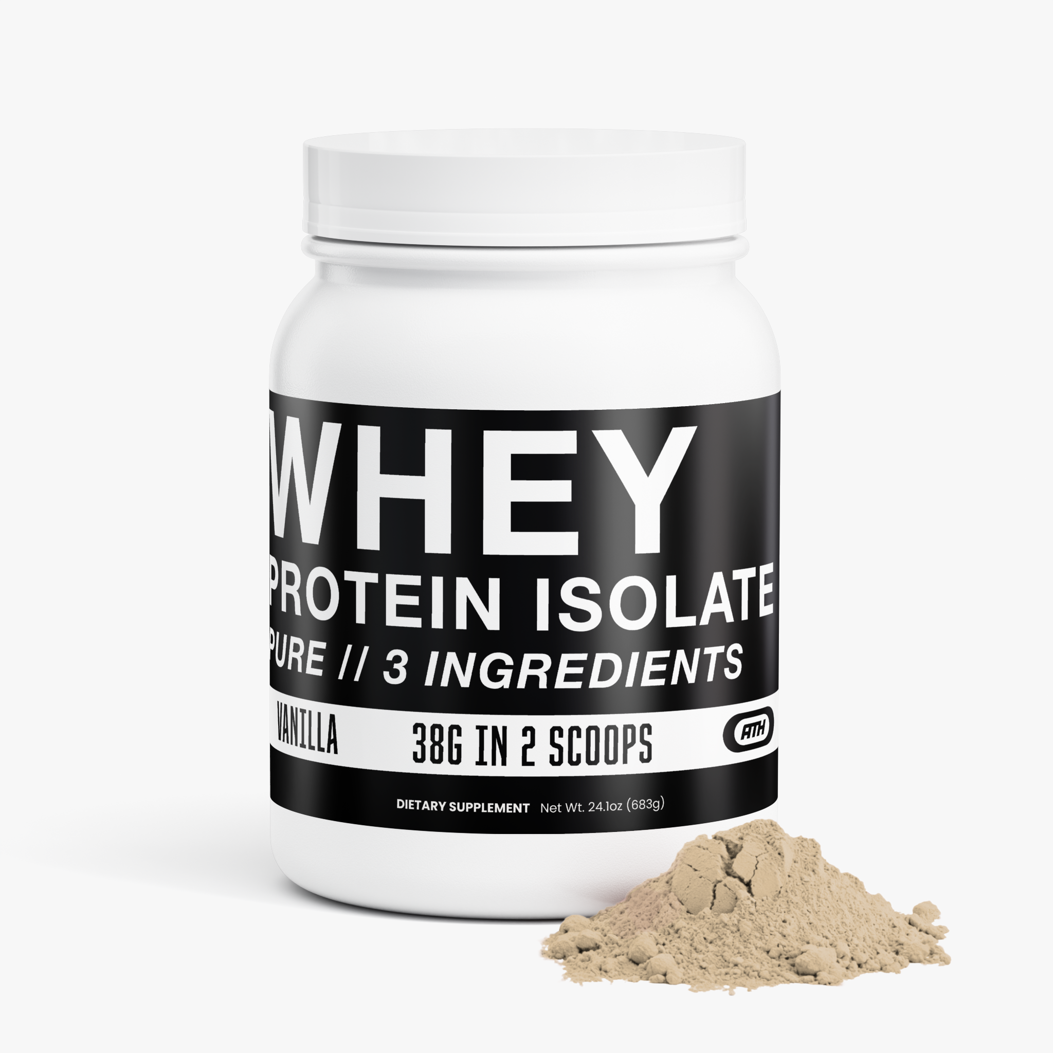 Whey Protein Isolate - Vanilla - 2 lb.