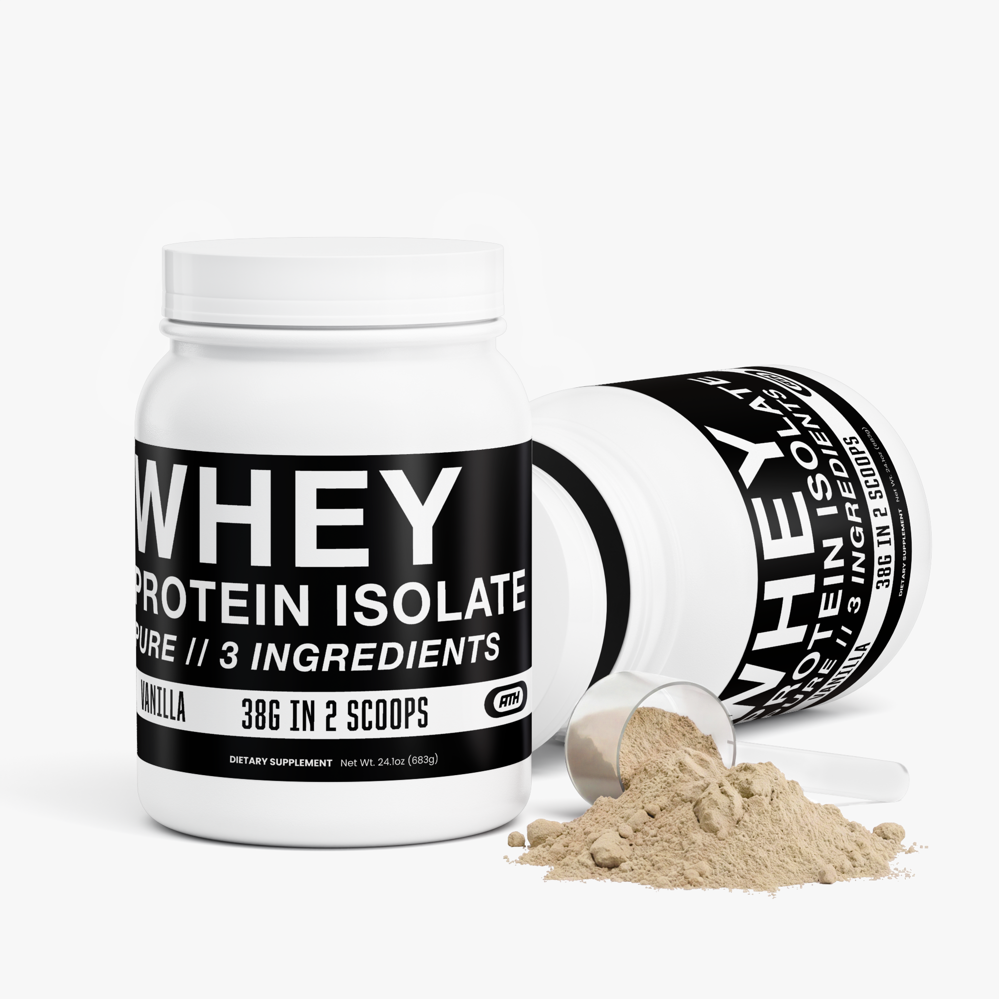 Whey Protein Isolate - Vanilla - 2 lb.