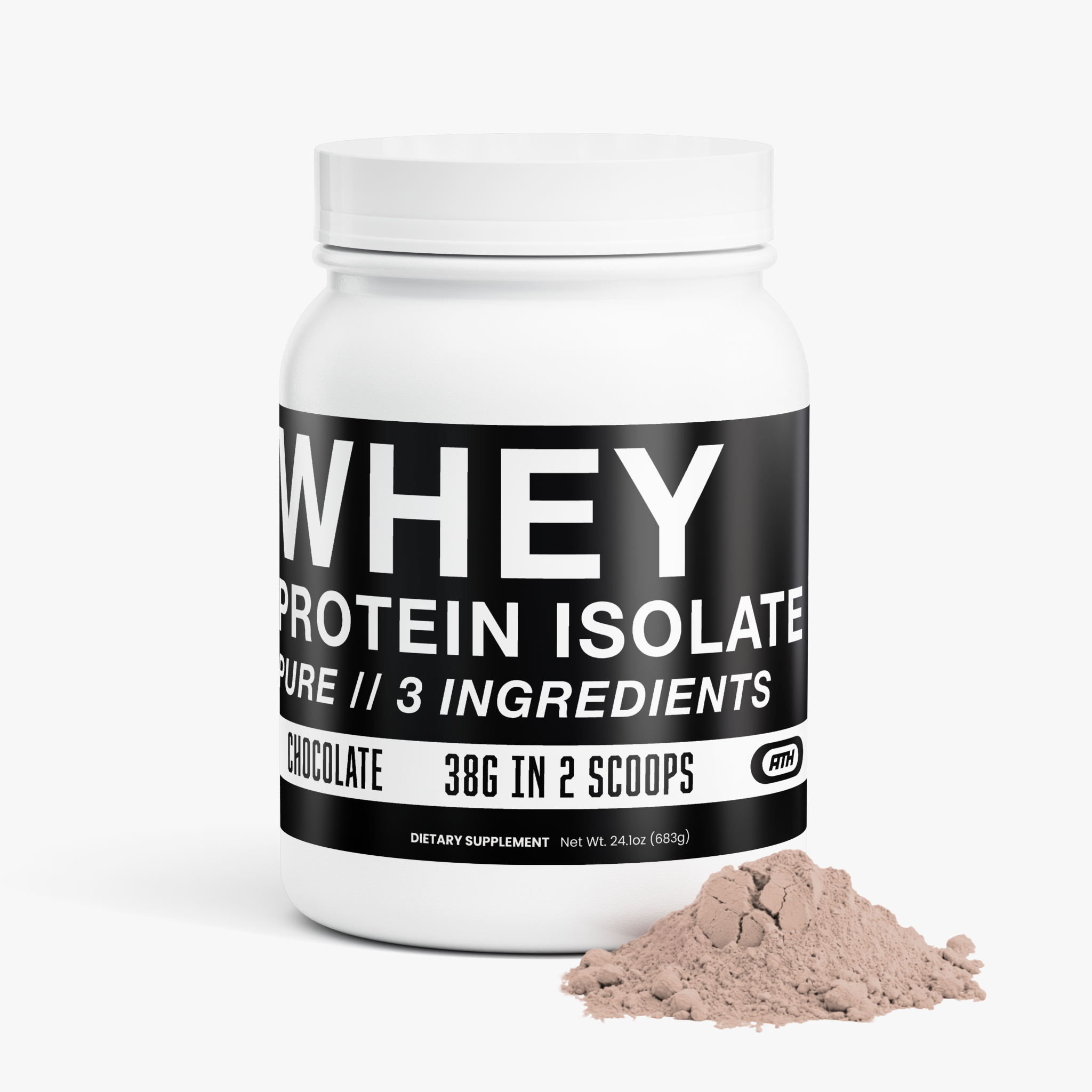 Whey Protein Isolate - Chocolate - 2 lb.