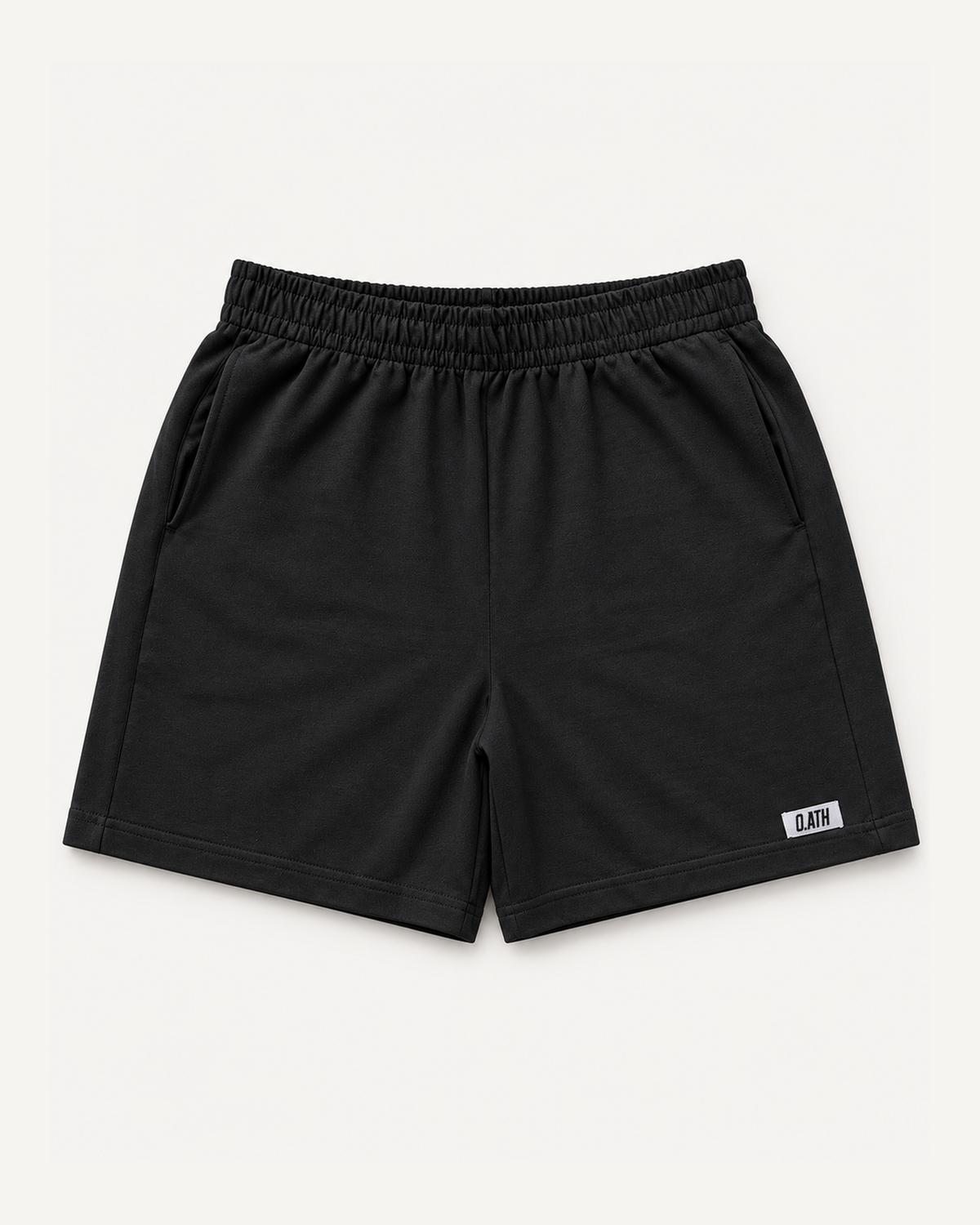 O.ATH Original Form hemp shorts in Black — front view