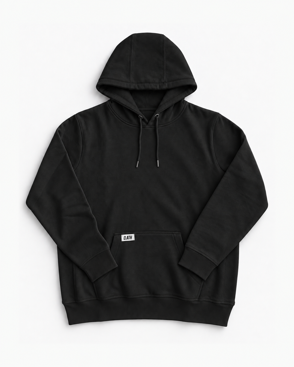 O.ATH Original Form hoodie in Black — front view