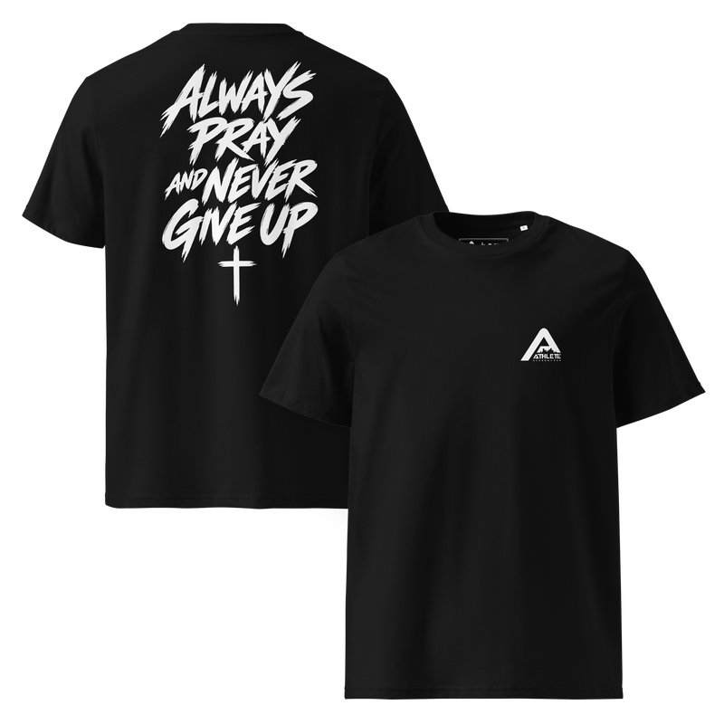 AA × O.ATH “Always Pray” Organic Tee Dark