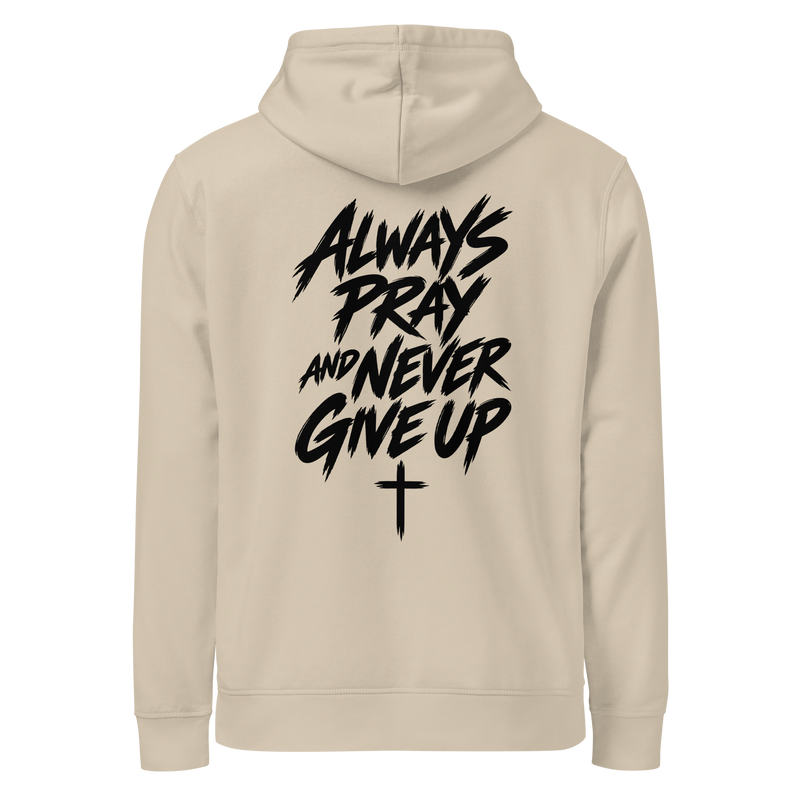 AA × O.ATH “Always Pray” Organic Hoodie Light Color